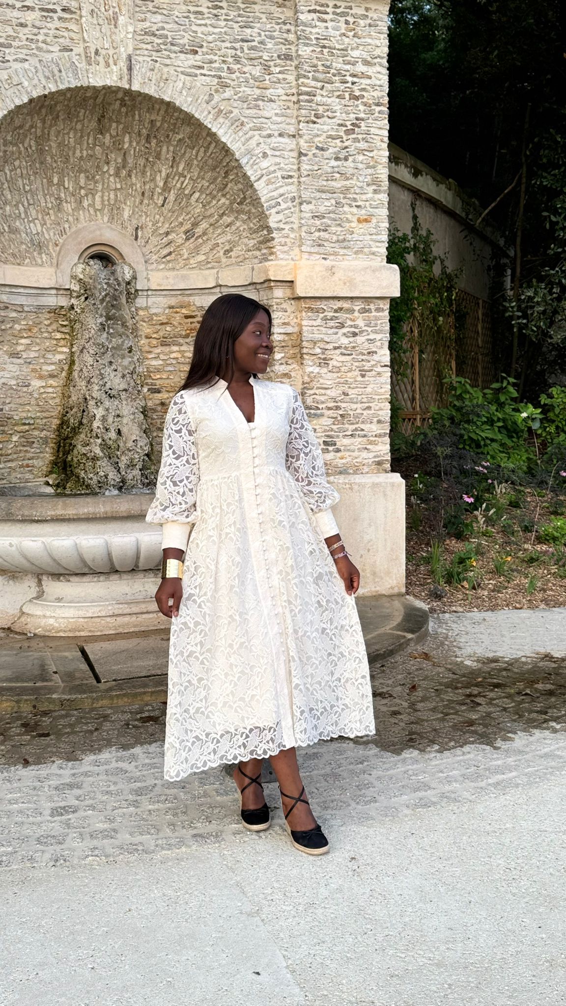 Robe "Etreinte d'ivoire"