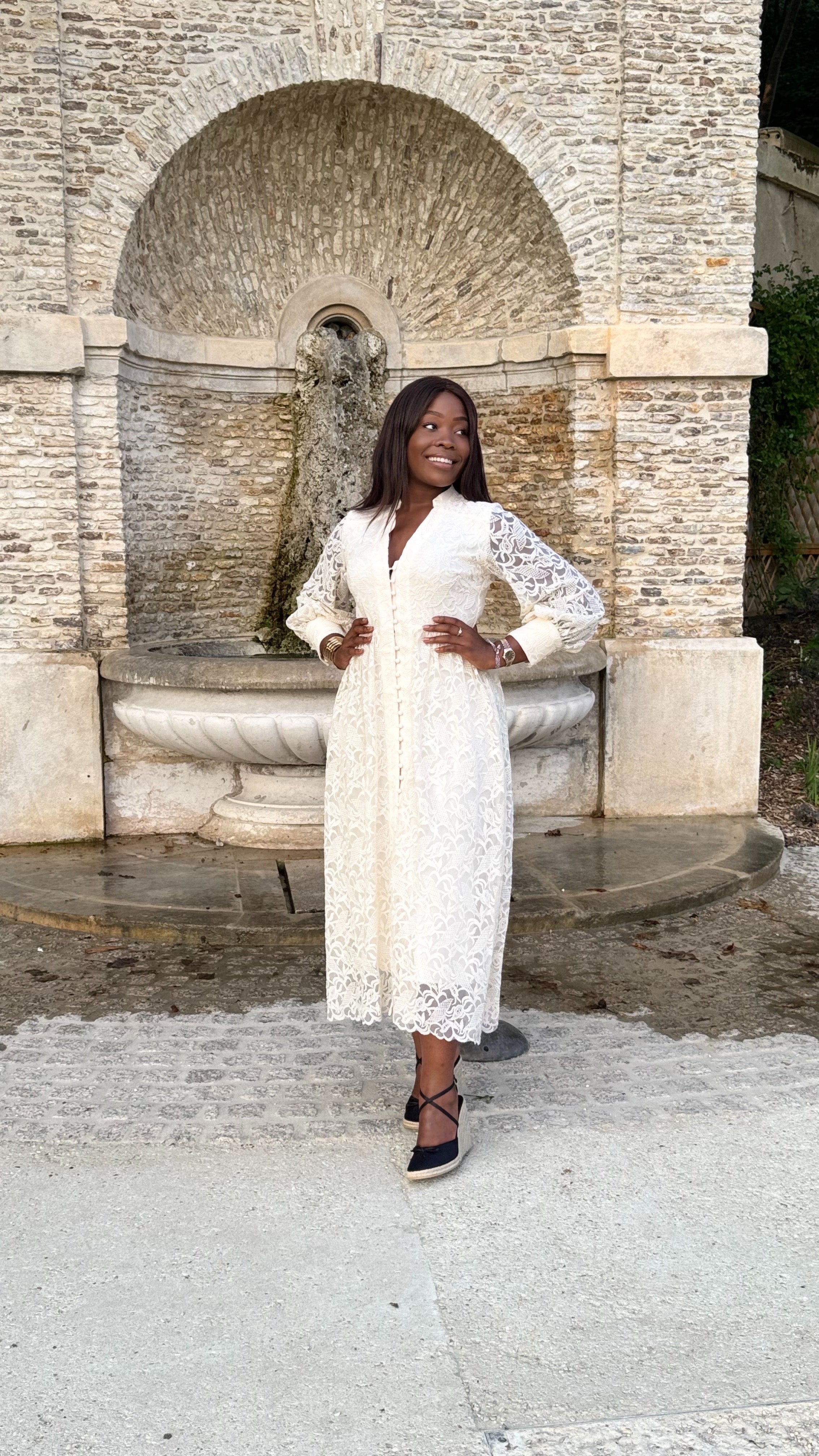 Robe "Etreinte d'ivoire"